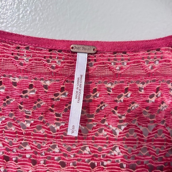 NWT Free People Strawberry Crochet Knit Bodycon Maxi Dress Small - Picture 3 of 8